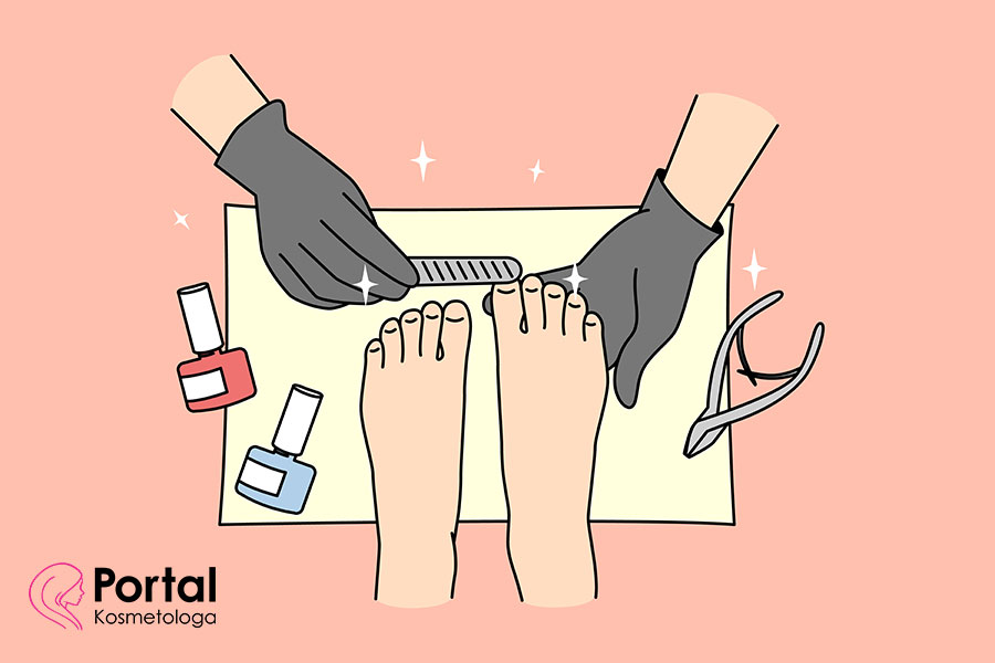 Pedicure hybrydowy
