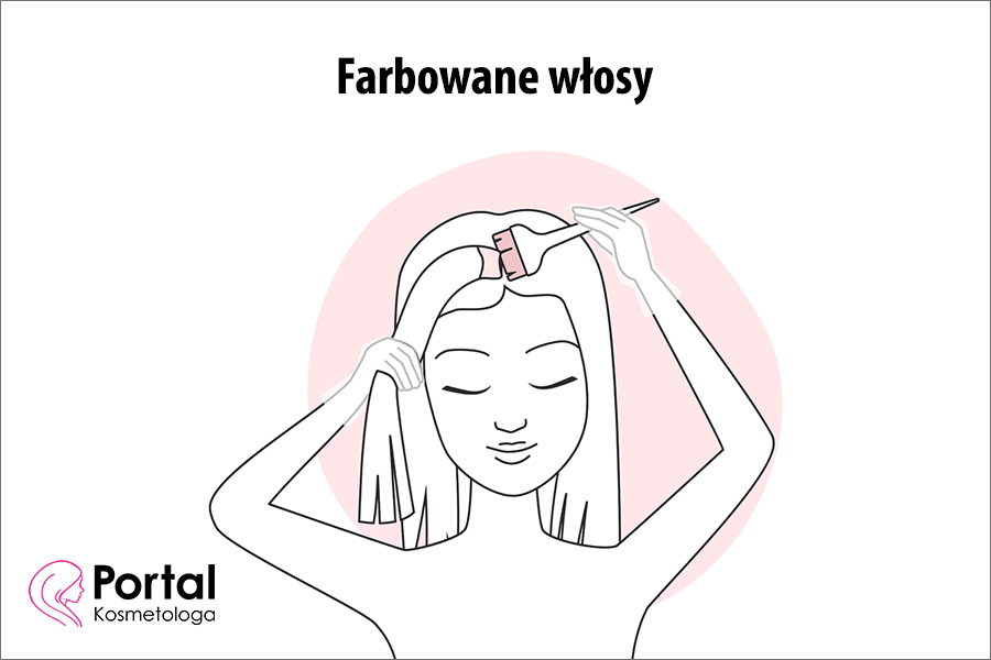 Farbowane włosy
