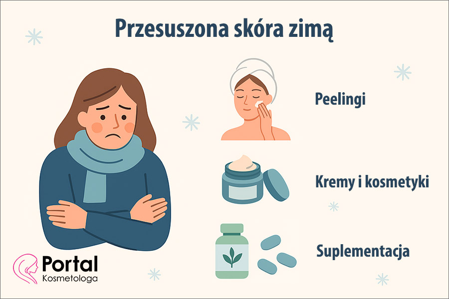 Przesuszona skóra zimą