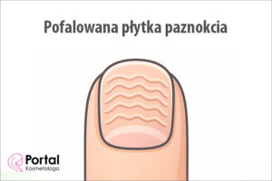 Pofalowana płytka paznokcia