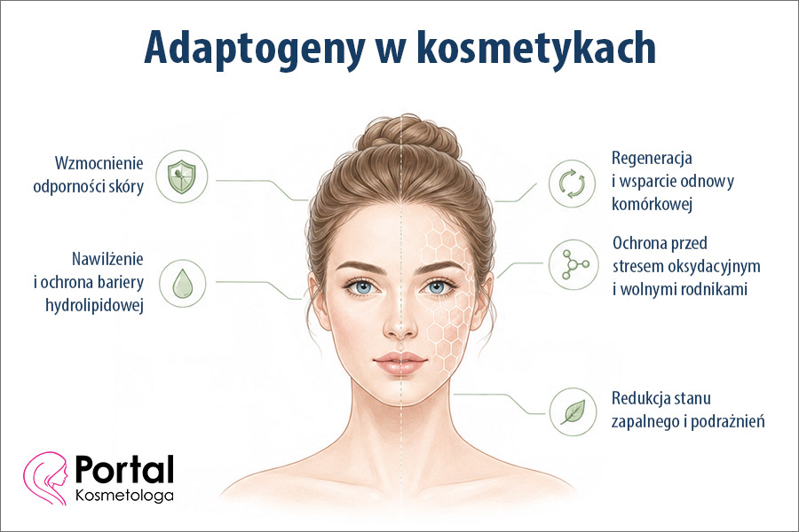 Adaptogeny w kosmetykach