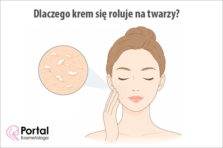 Dlaczego krem się roluje na twarzy?