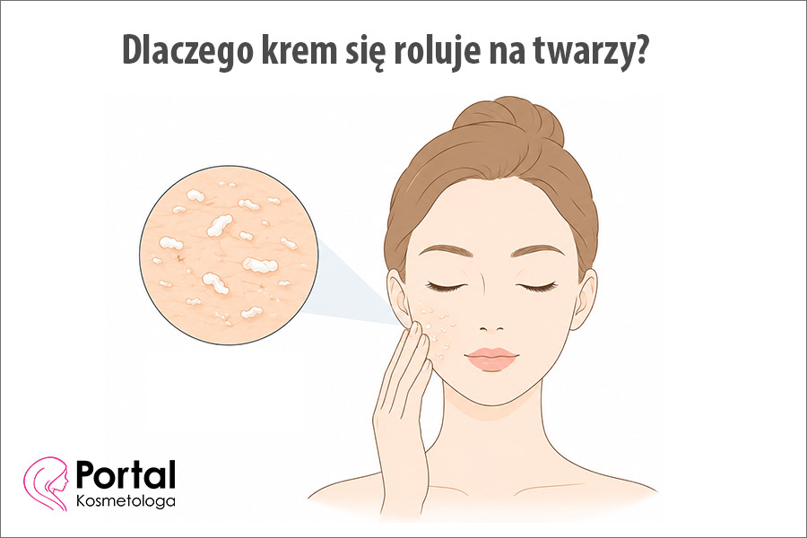 Dlaczego krem się roluje na twarzy?