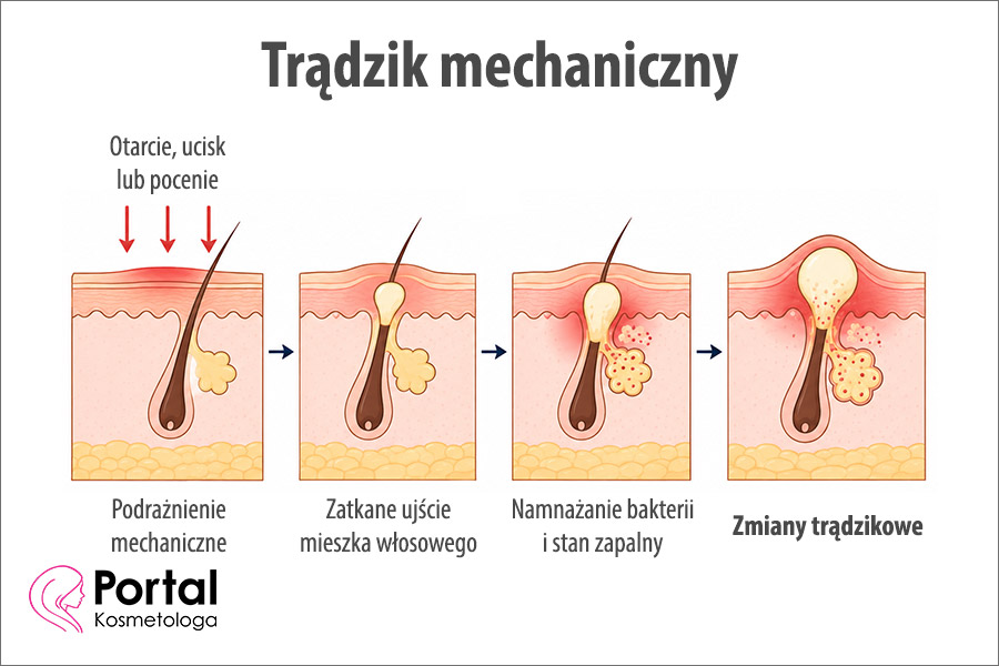 Trądzik mechaniczny Trądzik mechaniczny